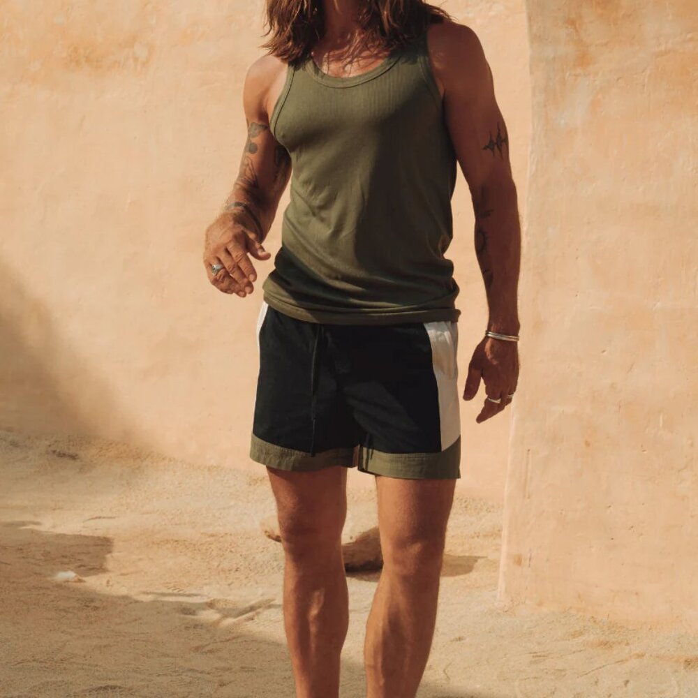 NWT Runaway The Label Zoro Singlet Men's Tank top Fitted Army Green Men's Size M
